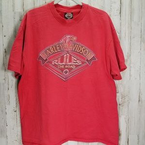 VTG Harley Davidson Rules The Road Size XL Shirt